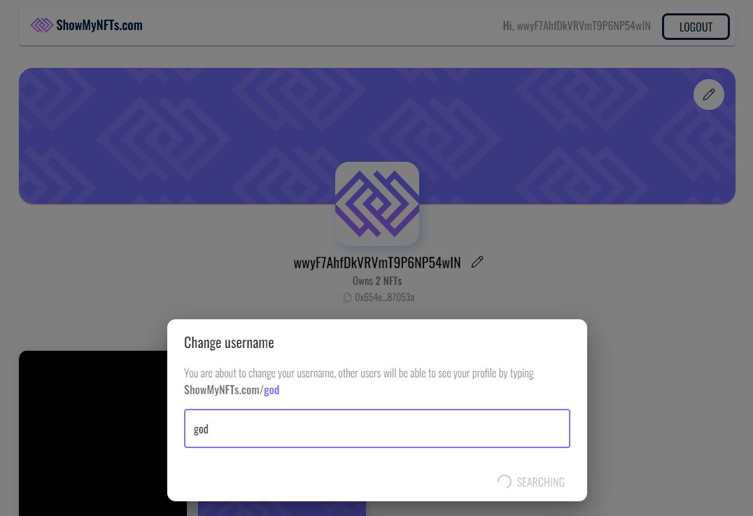 ShowMyNFTs's tweet photo. Do you already know what username will you choose for your great NFT collection landing page?  🔥

#nft #nfts #web3 #NFTCommunity #NFTcollections #nftcollector https://t.co/8e9lJQgIdF