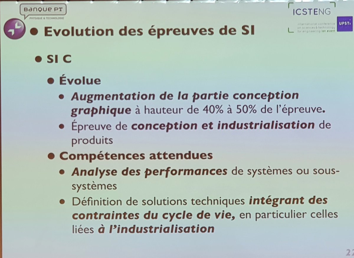 upstifr's tweet photo. Cela permet d'aborder les évolutions des épreuves de Sciences Industrielles pour la banque PT. https://t.co/7HcpRqcLfo