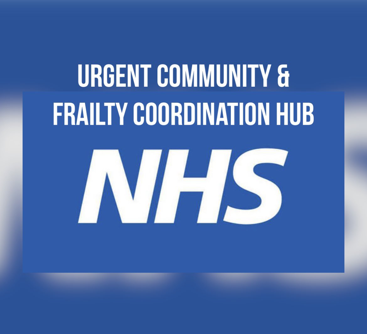 ⭐️ We are now called ‘Urgent Community and Frailty Coordination Hub’ ⭐️<a href="/aaroncumminsNHS/">Aaron Cummins</a> <a href="/AlisonSuart/">Alison Suart</a> <a href="/UHMBT/">MorecambeBayNHSTrust</a> <a href="/AlfBarrow/">AlfBarrowDistrictNurses 💙</a> <a href="/LancasterMedics/">Lancaster Medical Practice</a> <a href="/ED_FGH/">Furness General Hospital ED</a> @JCP_GP <a href="/nutwoodmedical/">Nutwood Medical Practice</a> <a href="/CtrsNorth/">CTRS North Lancs</a> <a href="/DnMilnthorpe/">Milnthorpe District Nurses</a> <a href="/StationHouseGPs/">StationHouse Surgery</a> <a href="/KendalICC/">Kendal ICC</a> <a href="/bay_medical/">Bay Medical Group</a> @JCP_GP @CFSKendal <a href="/AbbeyRdSurgery/">Abbey Road Surgery</a>
