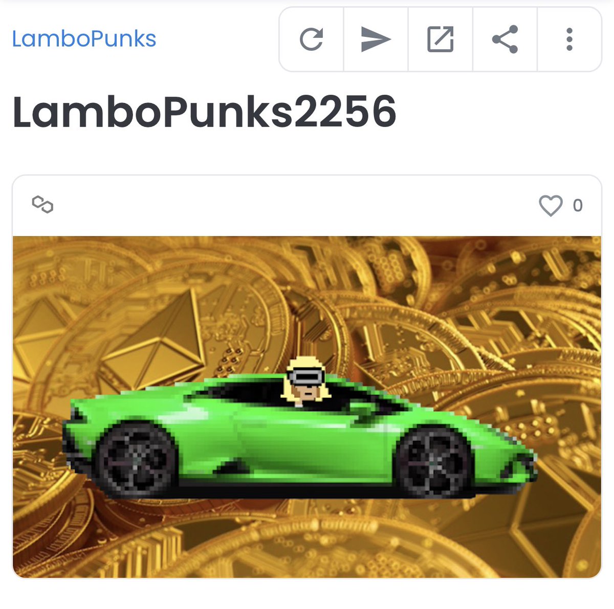 lambo_punks's tweet photo. Good evening #nftlovers ! Still no new sales for the #lambopunks ☹️ but we want to share the love! If this tweet gets 20 likes then we will post another #nft giveaway tonight! #nftgiveaway #freenft  #cryptopunks #newnft #freenft #polygon #bayc https://t.co/NigB6woiqy