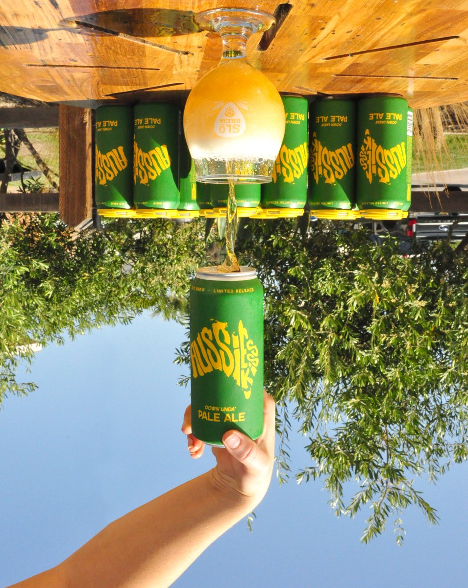 slobrew's tweet photo. 🚨 NEW CAN RELEASE 🚨 Aussie Kiss Pale Ale 

We’re headed down unda’ for a taste of the southern hemisphere. Galaxy and Nelson hops bring fresh tropical notes of Pineapple, Lychee, guava and Tangerine. Available in stores, @slobrewrock or online for home delivery. https://t.co/HF5sXjjnaD
