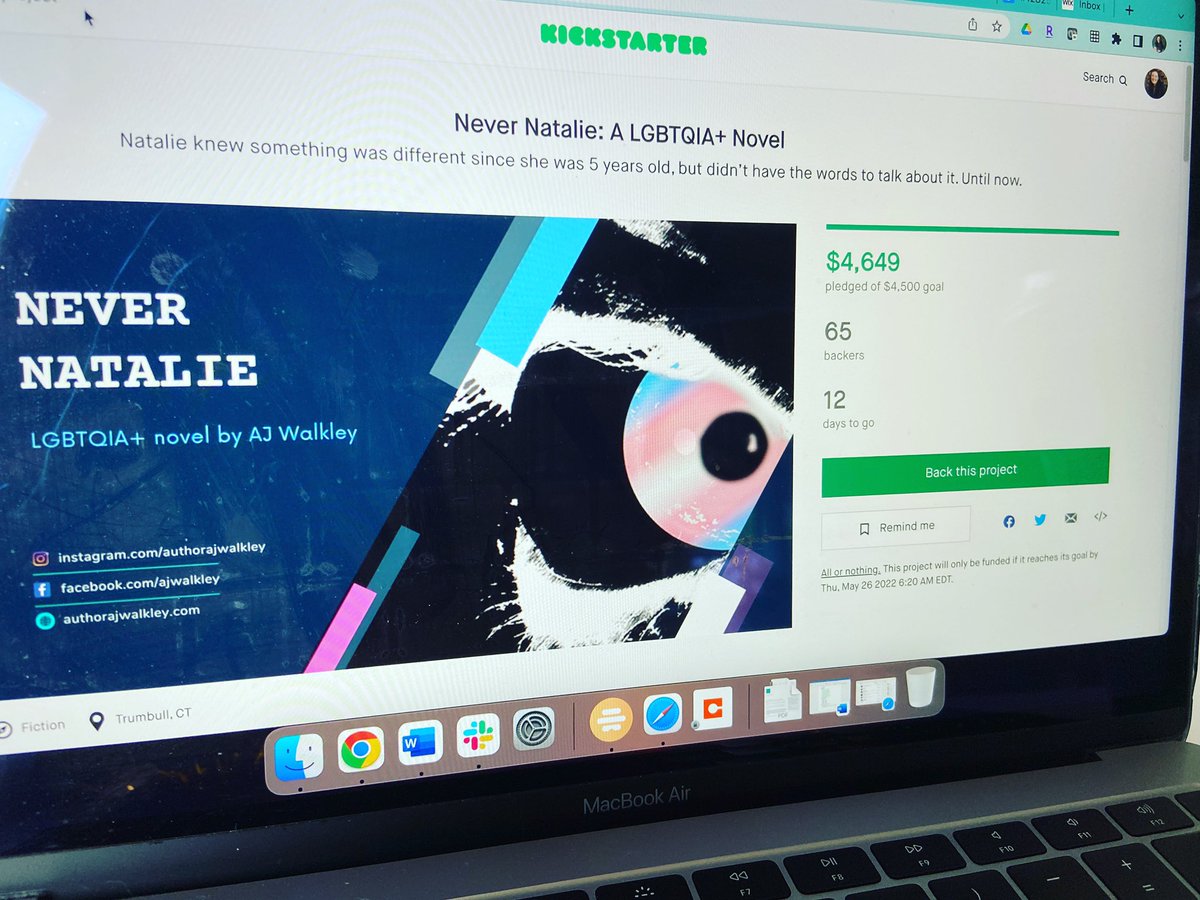 AJWalkley's tweet photo. We did it! The book has been funded! I cannot thank my backers enough! There are still awesome rewards to be had and 12 days left of the campaign! Hit up the link in my bio and come join the party! #lgbtbooks #lgbtqbooks 🏳️‍⚧️🏳️‍🌈 https://t.co/lRYC7kC8Fc