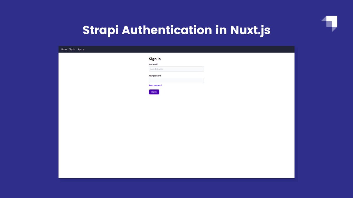 In every website or application, authentication needs to be secure and reliable 🔒 

Learn the step-by-step guide on how to implement Strapi-based authentication in a Nuxt.js app.

✍️: <a href="/boulaffasae/">Boulaffas Amine</a>

strp.cc/3kSB8de