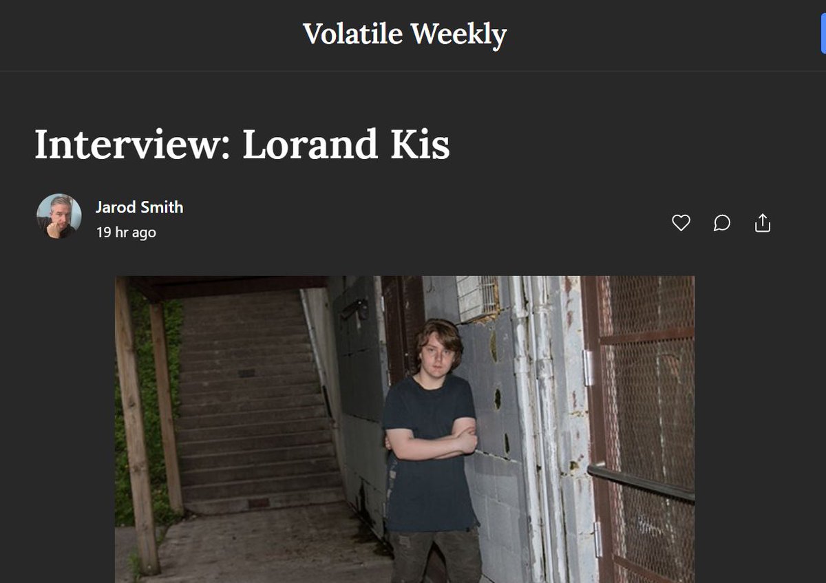 Huge thank you to @volatileweekly for the amazing interview ❤️🙏
#artistinterview #musicinterview #newsong #volatileweekly

You can check it out here:
volatileweekly.com/p/interview-lo…