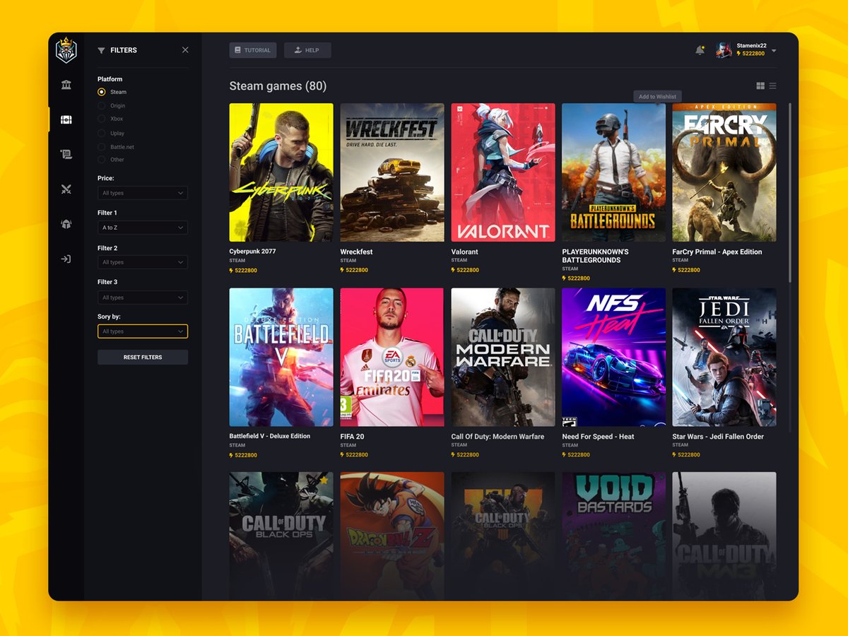 Gaming Dashboard Design 
 #figma #uiuxdesign #gaming