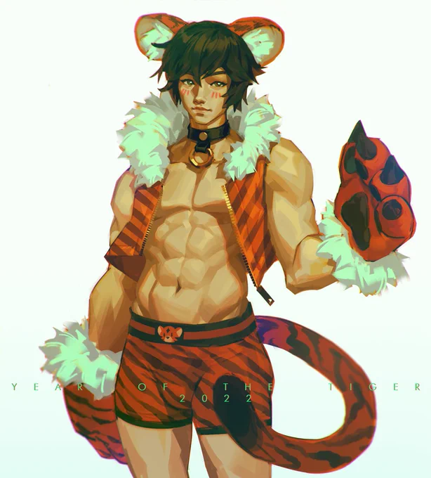 old year of the tiger paintings i forgot to post here 
