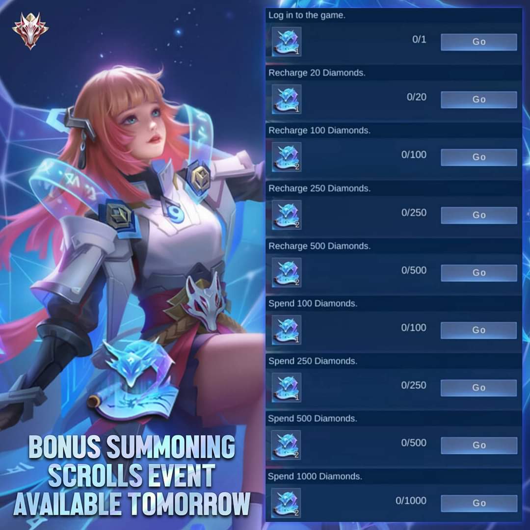 weneeddias's tweet photo. Psionic Oracle Bonus Summoning Scrolls Event: Phase Two tomorrow!

Psionic Oracle Bonus Tokens Event: Phase One tomorrow @ 4PM!

Duration: May 14 (00:00) - May 16 (23:59) | Server Time

344 💎 = 9 scrolls
706 💎 = 13 scrolls
1412 💎 = 15 contracts https://t.co/qRdA601qs3