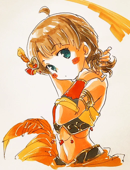 パッションパラダイス衣装メイクおさげ桃子ちゃんセンパイ。 
