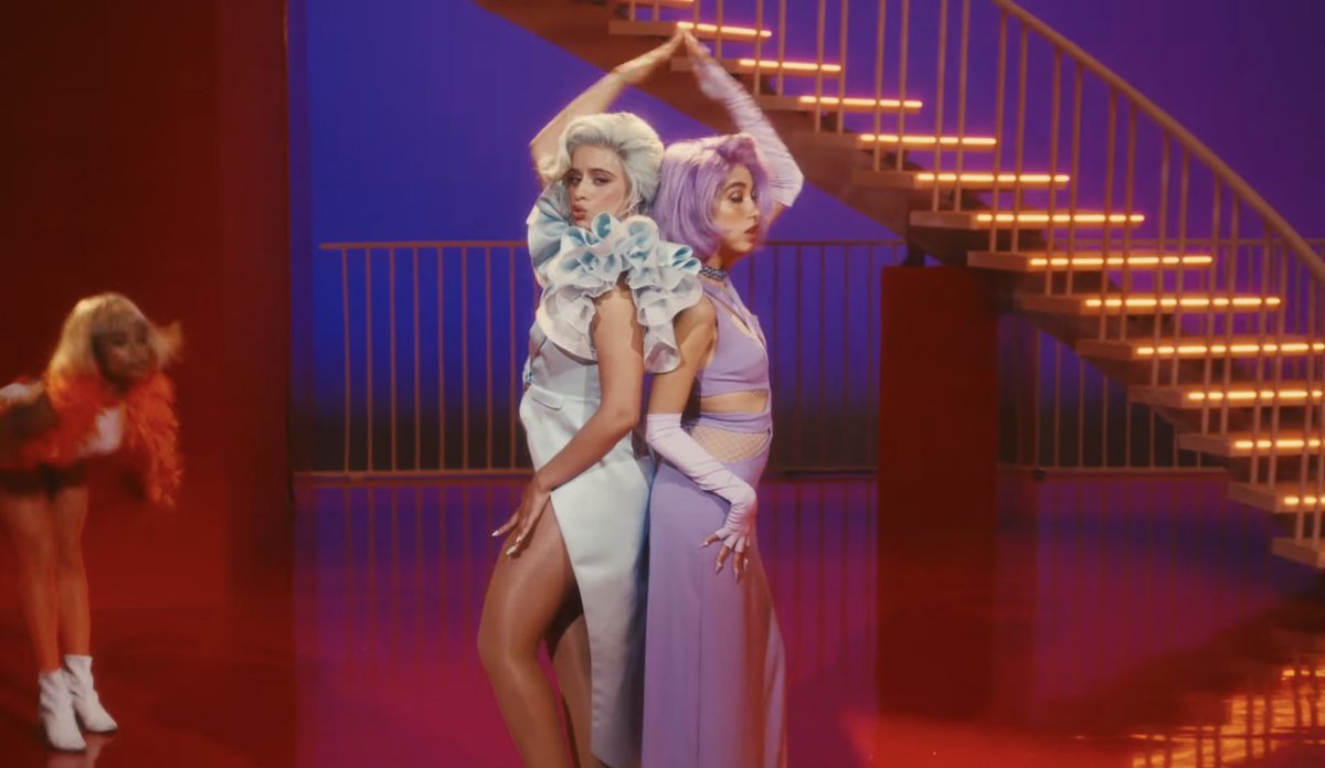 PopCrave's tweet photo. .@Camila_Cabello &amp; @MariaBecerra22 have released the music video for “Hasta Los Dientes.” 

Watch: https://t.co/18YF4O46iH https://t.co/DCXsFcPJJu
