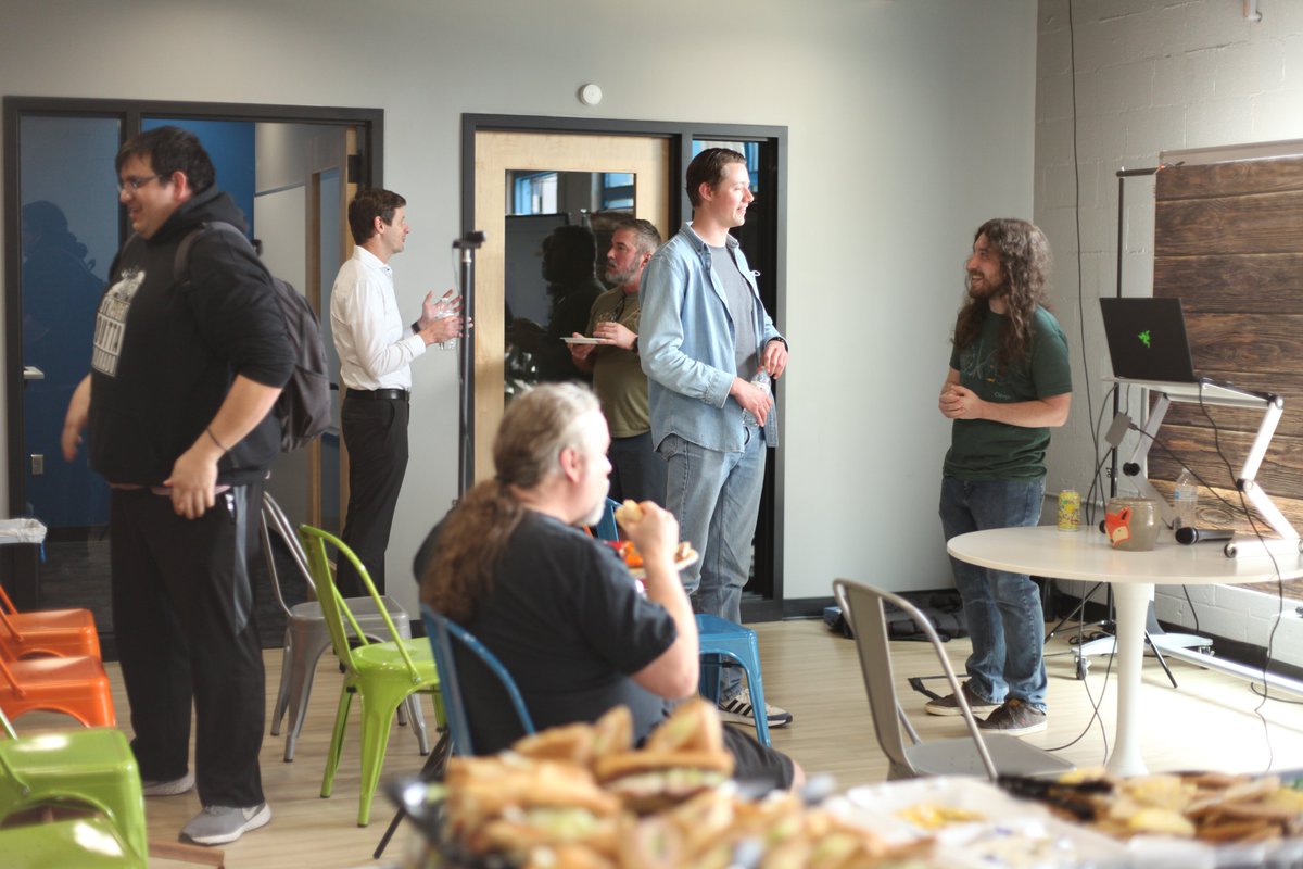 OKCWebdevs's tweet image. Missed our April meetup at Clevyr? No worries - we have plenty more planned for the coming months (including one next Tuesday!) In the meantime, check out some of these dope shots captured by Clevyr's SecOps Engineer, Bryan Brinkman 📸