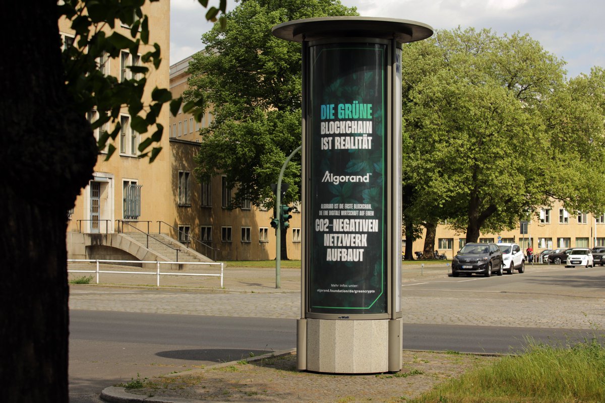 fundayagency's tweet photo. Awesome to see our campaign hit market! Blockchains can be green. @Algorand  is a carbon-negative blockchain shaping a greener future. #clientwork #Algofam https://t.co/GGPjBR9rbf