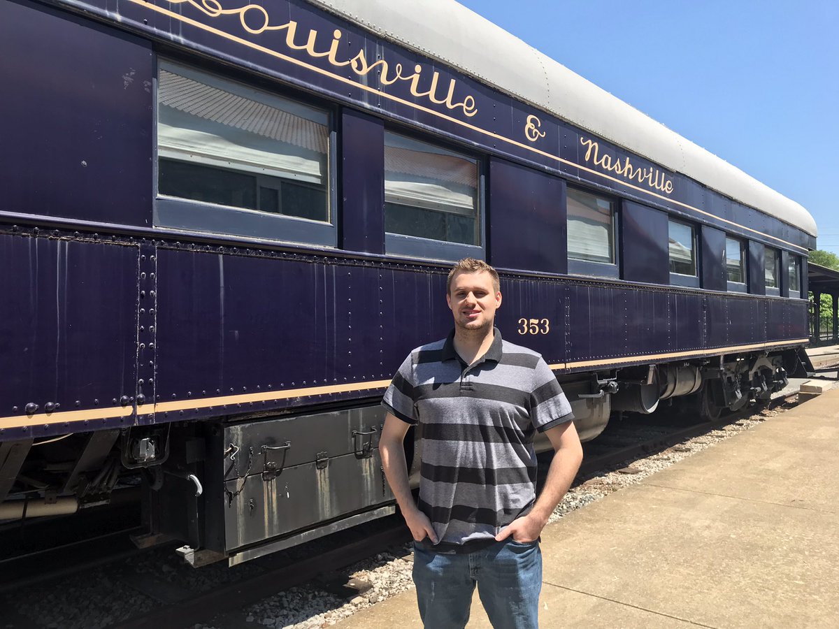 LNdepot's tweet photo. We want to give a shout out to our #intern Terry Niestadt who volunteered 150+ hours this semester. He helped with many projects and his most valuable contribution was creating a story map that will help us continue to share the story of how we became the Historic RailPark! https://t.co/SK9ak32APJ