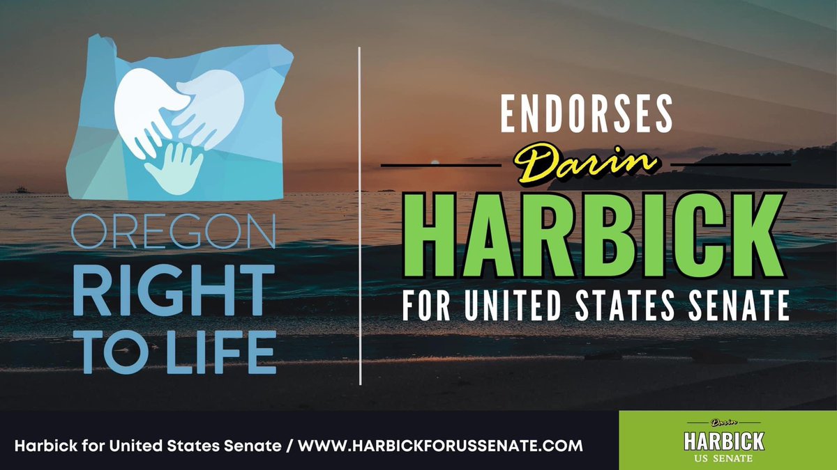 DarinHarbickOre's tweet photo. https://t.co/aaeguQS27K

Oregon Right to Life endorses - Darin Harbick for US Senate. 

#harbickforussenate #harbickforussenate2022 #Harbick2022 #teamharbick #anewpathfororegon #oregon2022 #whereswyden #usa https://t.co/w9z2OBMYKF
