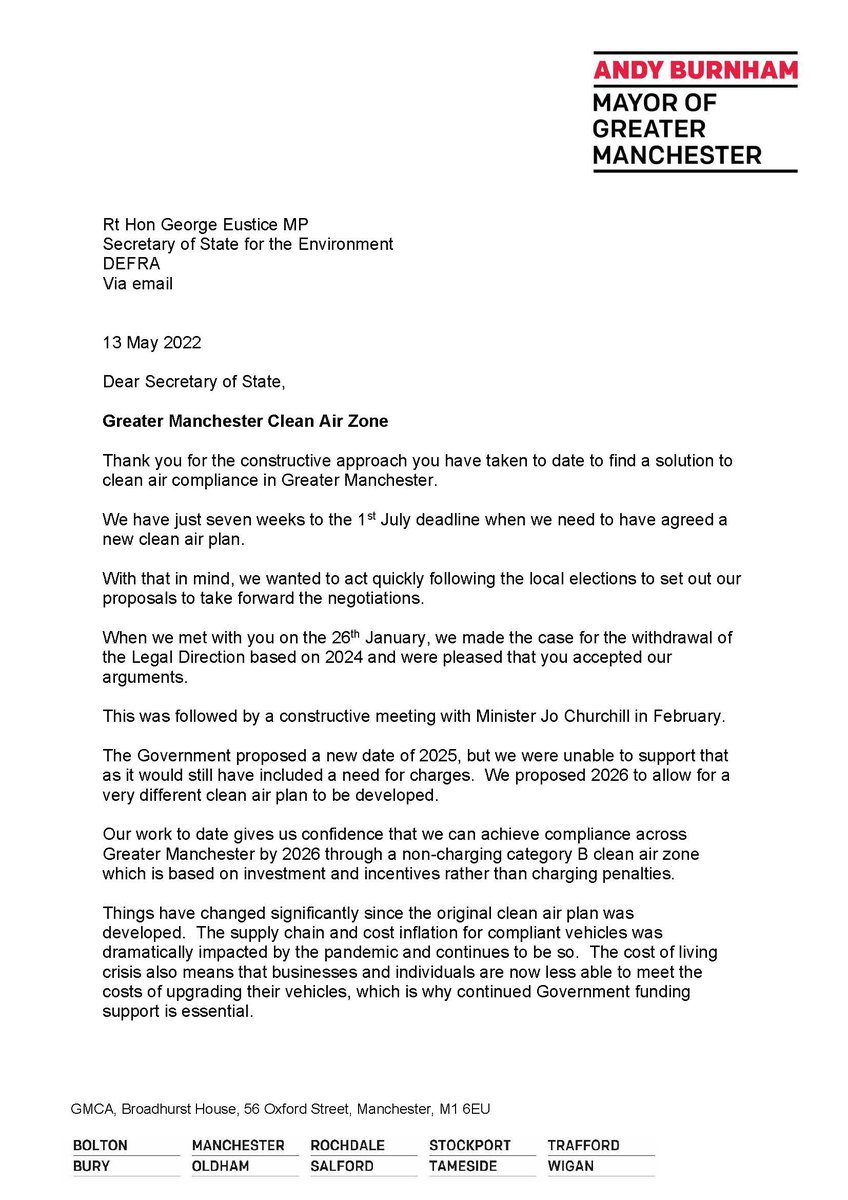 Mayor of Greater Manchester tweet media