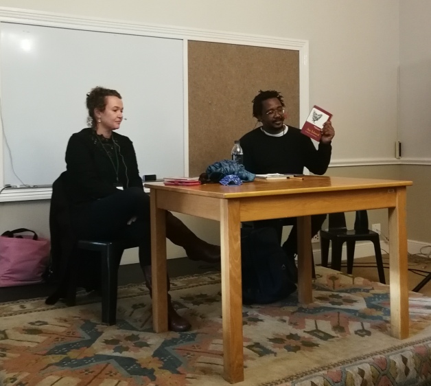 KaravanPress's tweet photo. Writer Bongani Koni speaks to Karen Jennings about her novel An Island, a parable about refugees and xenophobia, which made the Booker longlist 2021 after many publishers' rejections. What has sudden success meant for her writing life?

@franlitfest
@exclusivebooks
#FLF2022 https://t.co/IclS3VUy8m