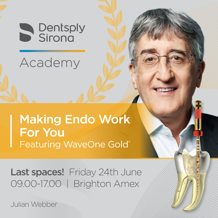 Andy_J_Prior's tweet photo. Dr Julian Webber will recap on the principles of root canal preparation and you will be guided through each step with an explanation of the science behind the simplicity of the WaveOne Gold® system and why it is a good fit for you and your patients. 

https://t.co/sjzgThzaik https://t.co/FY1EnGcdW6