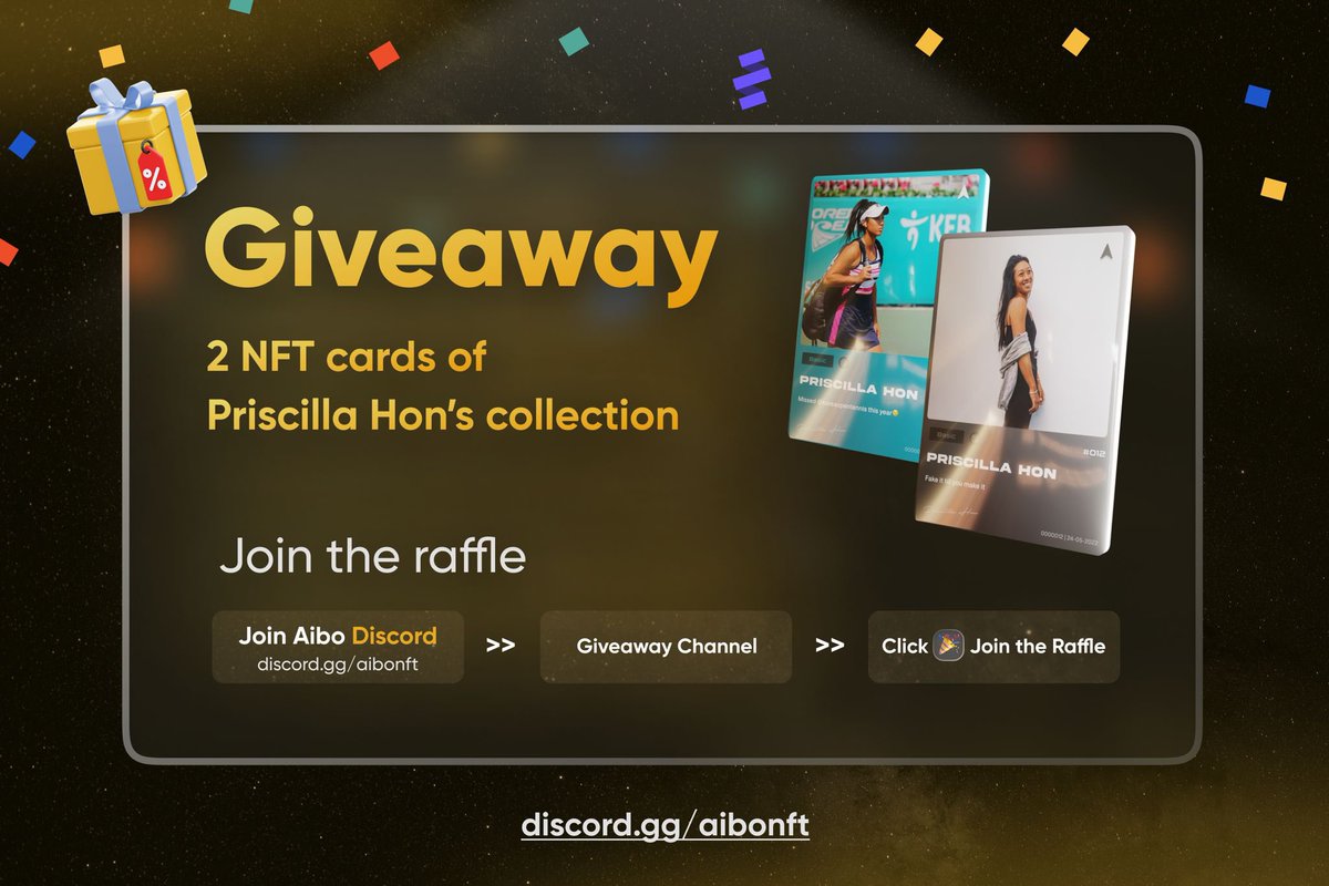 JulGlushko's tweet photo. @pribo98 giveaway!! Join discord and get a chance to win one of her free NFT’s 😍 https://t.co/01DHyPGskc @AiboNFT 
#aiboNFT #NFT #giveaway https://t.co/egrkfdvm5w