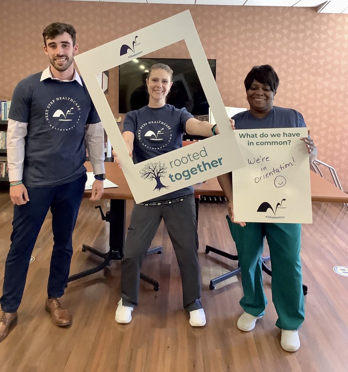 NextStepHC's tweet photo. Welcome some of our newest team members! Welcome to #TeamFitchburg #RootedTogetherNSHC #NationalNursesWeek #skillednursingweek @MassDPH @ahcancal @MLSudders https://t.co/tyeGs5PHsE