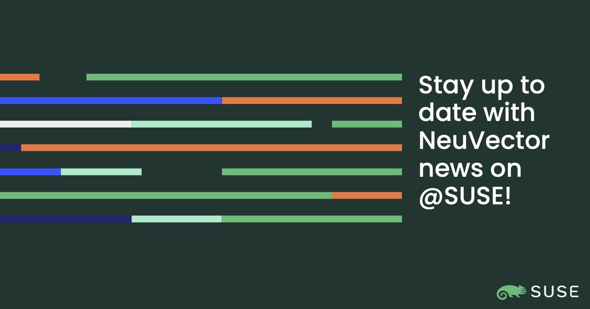 Want to know more about NeuVector's container security platform? Follow us on <a href="/SUSE/">SUSE</a>