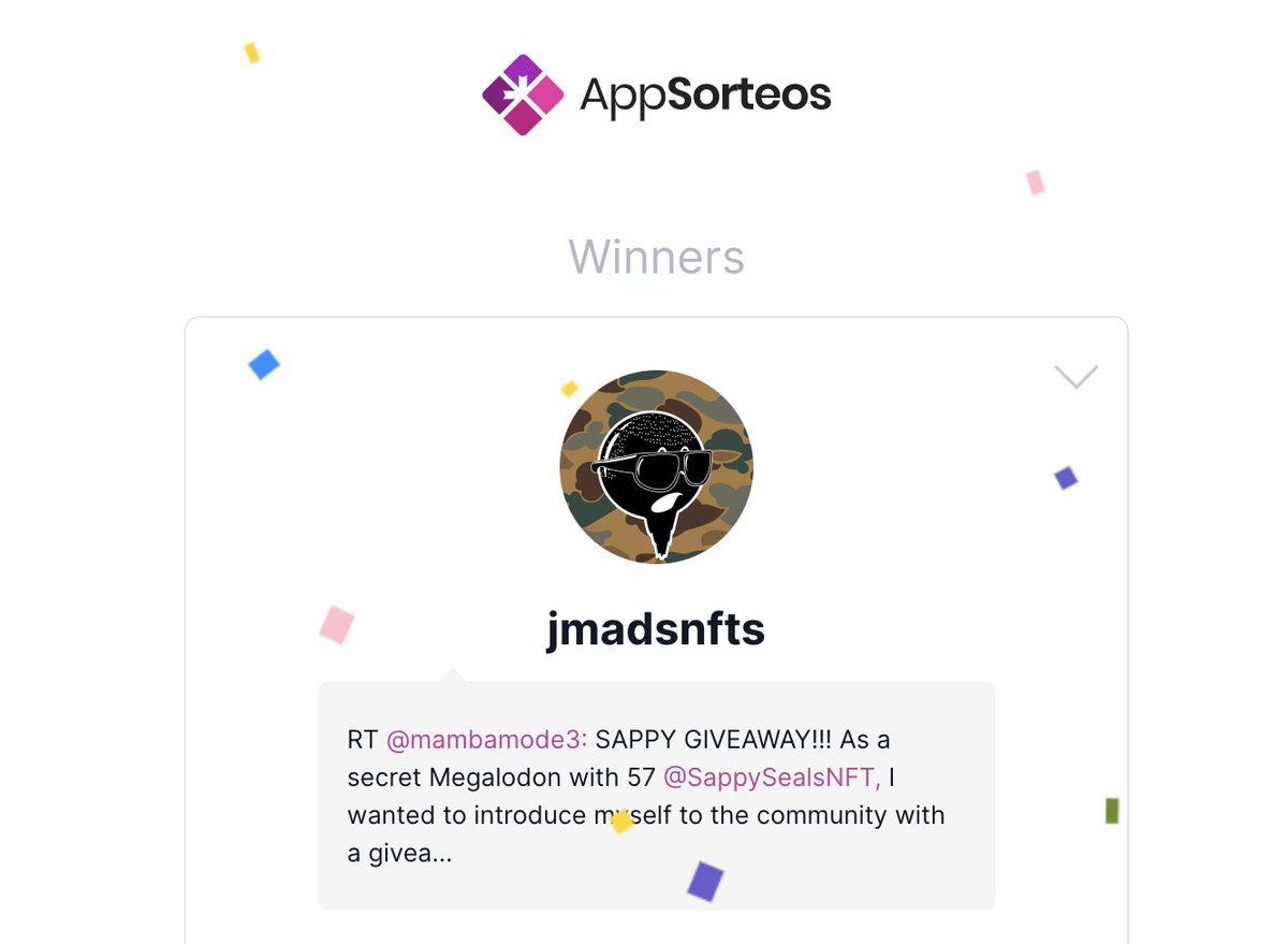 mambamode89 (@mambamode3) on Twitter photo AND THE <a href="/SappySealsNFT/">Sappy Seals</a> GIVEAWAY WINNER........ @jmadsnfts ๐ฅณ
Congratulations ABS Squad!!!
<a href="/AdamBombSquad/">Adam Bomb Squad</a> AND THE <a href="/SappySealsNFT/">Sappy Seals</a> GIVEAWAY WINNER........ @jmadsnfts ๐ฅณ
Congratulations ABS Squad!!!
<a href="/AdamBombSquad/">Adam Bomb Squad</a>