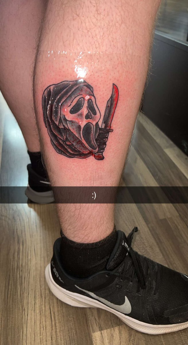 only_brutus's tweet photo. Got this done today. Obviously not healed yet, but I also got my sleeve planned out. That should be started by the end of the summer, so LFG! https://t.co/I9p8Rh8AeE