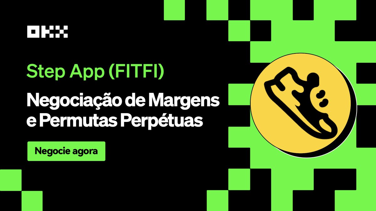 sofiaakin1's tweet image. 📣 Comunicado: $FITFI @StepApp_

 🔘 Margem de negociação
 🔘 USDT - Permutas Perpétuas com Margens (Alavancagem de até 75x)
 🔘 Poupanças
 
 Disponível agora @OKX! 
 
 Saiba mais ⤵️
okx.com/support/hc/en-…