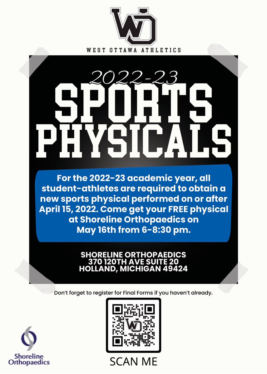PanthersWoms's tweet photo. WO is hosting a free physical night at Shoreline Orthopedics on Monday night! If you don't have your physical for next year, make sure to stop by! https://t.co/hIwIQcZf8l