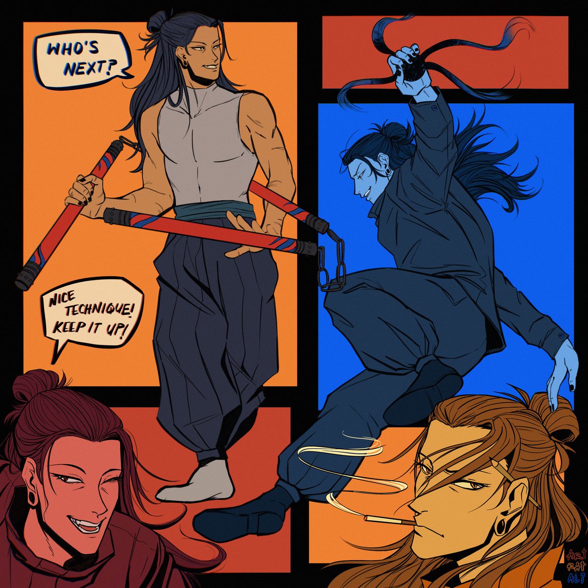 teacher getou: cursed spirit studies and martial arts specialist 📙📘📕

#jjk #getou #suguru #呪術廻戦