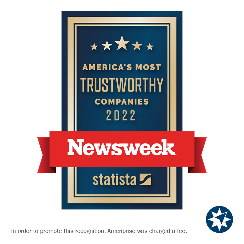 We are proud to share that we have been recognized in the top 20 financial services firms on America’s Most Trusted Companies 2022 list. ​
.
​.
.
.
Learn more about Ameriprise’s ratings in the investment industry: bit.ly/3df9a5L
