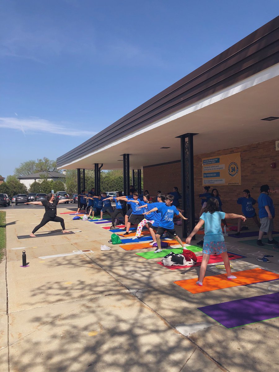Our 5th Graders had a blast at the EL Health &amp; Wellness In-School Field Trip Today doing Tae Kwon Do, Yoga, and learning about how to use exercise and nutrition to make their bodies stronger and stay healthy! <a href="/GlenGroveSchool/">GlenGroveSchool</a> #WeAreD34