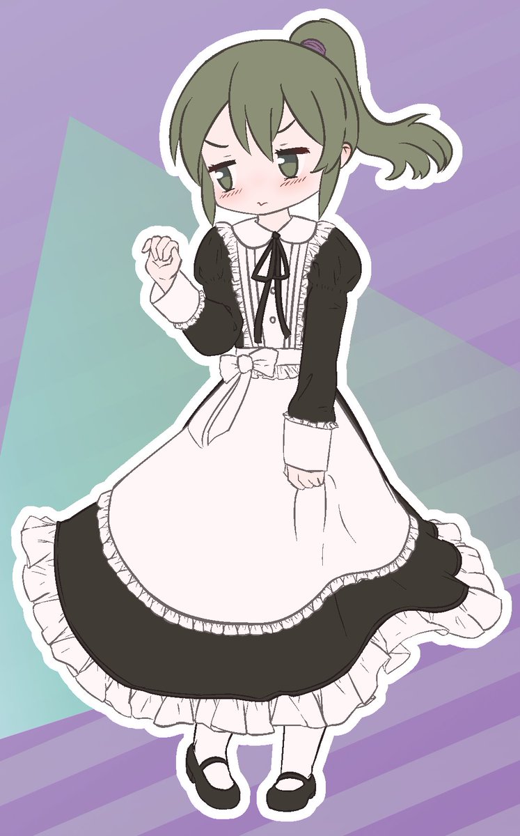 Zephhyre's tweet photo. Bit late for maid day #Futaba #Maid #MaidDay #MaidDay2022 #メイドの日 #senpaigauzaikouhainohanashi #MySenpaiIsAnnoying #先輩がうざい後輩の話 https://t.co/2ZKMjFuyWL