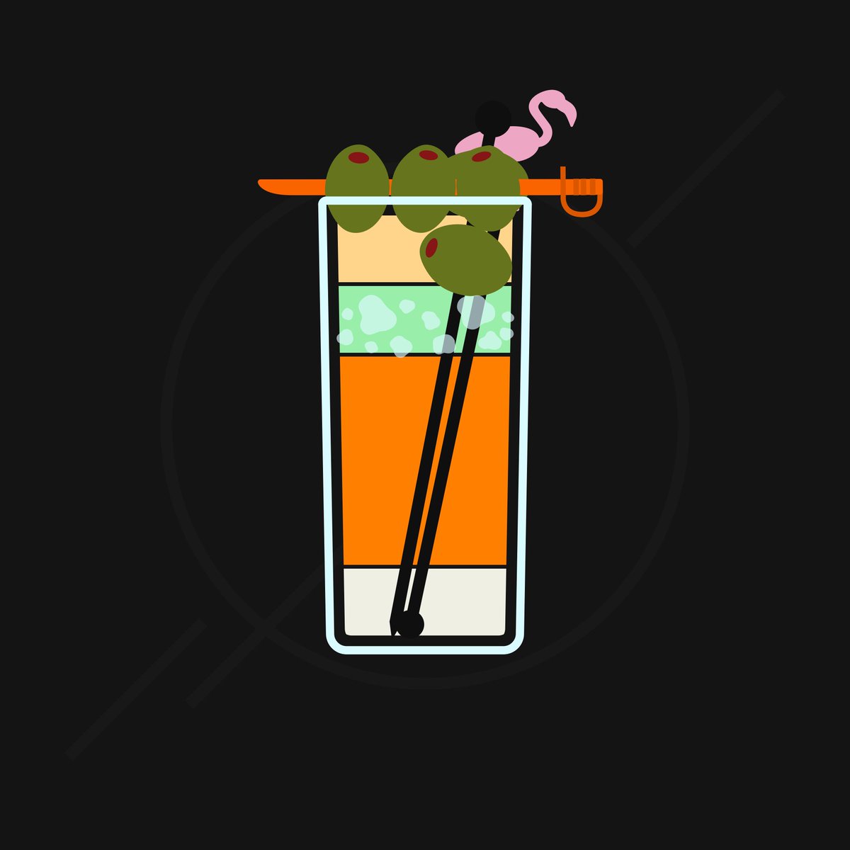 Cocktail Club #89

Kilted Scotsman Grog

In a shaker filled w/ice, mix 1 part Champagne, 1 part Tonic, 3 parts Orange Juice, 1 part Simple Syrup. Serve in a High Ball glass w/Crushed Ice &amp; a Swizzle Stick. Garnish the cocktail w/Olives &amp; an Olive Sword.

coolcocktailclub.io