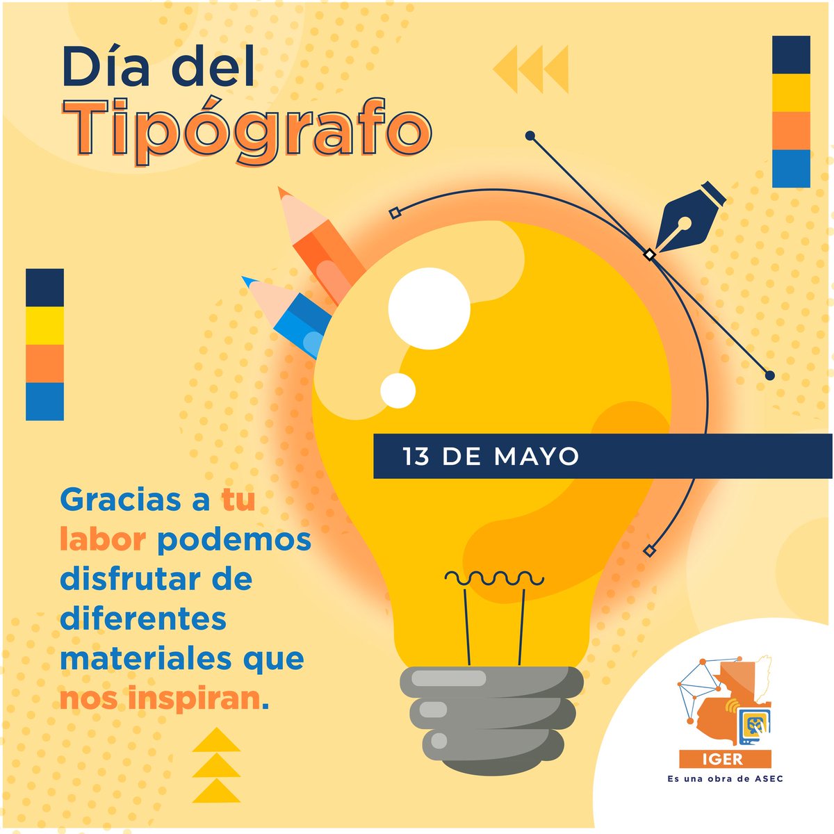 13 de mayo ¡Día del Tipógrafo! 

Felicitamos a nuestros tipógrafos y agradecemos su dedicación y esfuerzo.