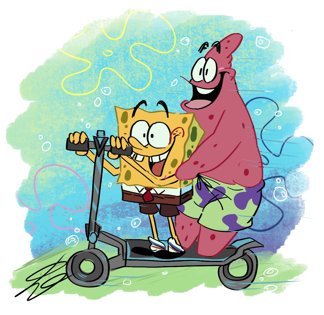 🩷ℂ𝕣𝕚𝕞𝕞𝕪🌱🦊🐢🧽🫧 on Twitter: "Patrick:hahahaha! E-scooter so goood!! SpongeBob:me too Patrick! electrically powered, so it's convenient even if you don't have a car!! ………………….And they get trouble. https://t.co/wpcdfFvCCq" / X