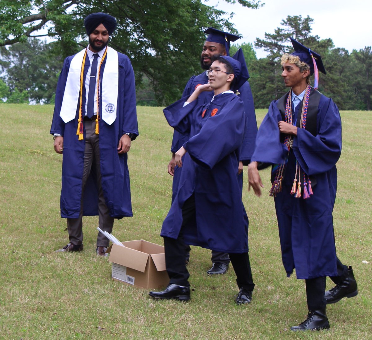 Congratulations to our Spring 2022 graduates Afzal, Arya, Anthony, and Rohan! During the "glassware breaking ceremony" our graduates could finally get permission to break a few beakers and let off a little steam. Congrats to Afzal who was one of the student commencement speakers.