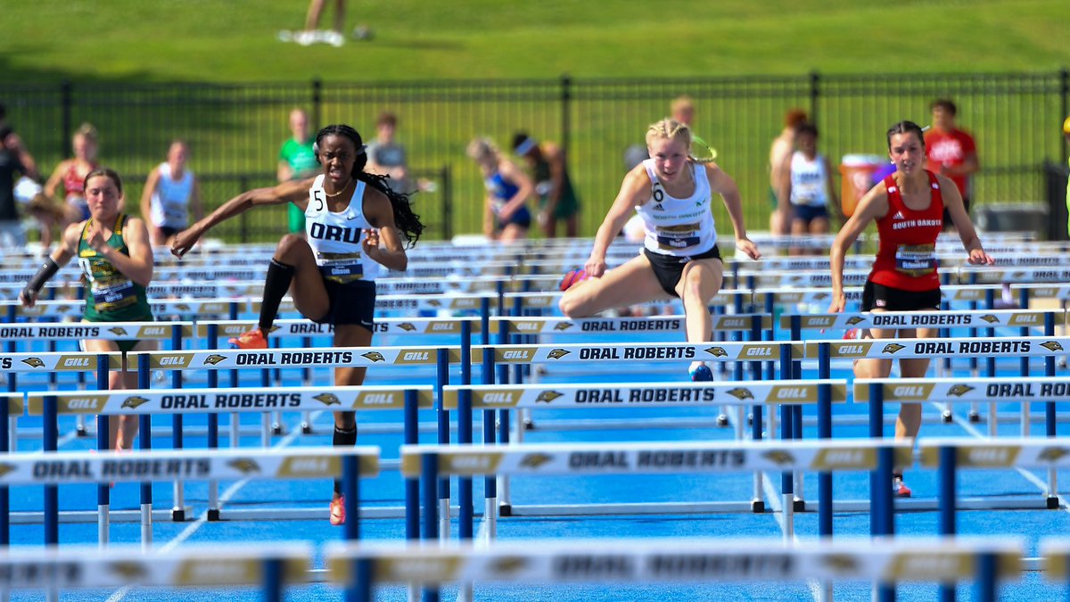 UNDtrackfieldXC's tweet photo. 100m Hurdles Prelim:

Elise Ulseth auto qualifies for the final with a prelim time of 13.65.

#UNDproud #LGH https://t.co/bJ4uAGeZax
