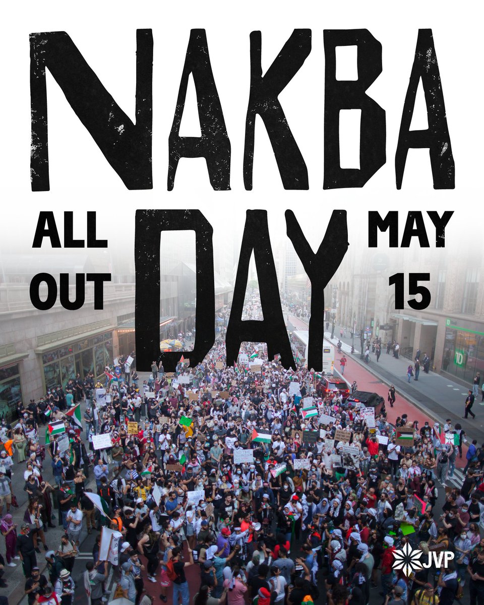 Are you enraged about the Israeli military’s murder of Shireen Abu Akleh? The ethnic cleansing and land theft happening in Masafer Yatta? The brutalization of worshippers at Al Aqsa Mosque during Ramadan?

Then show up and show out at a Palestinian-led rally on Nakba Day! 🧵