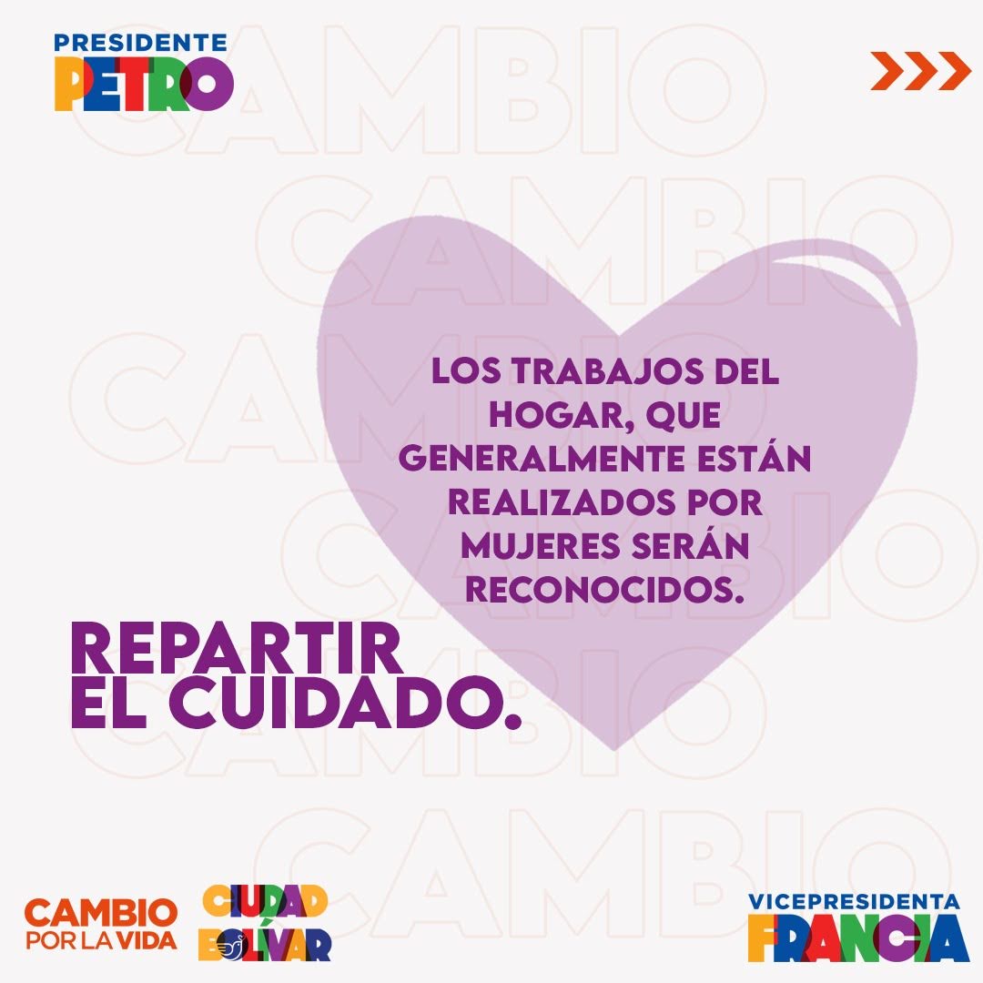 pactohistorico9's tweet photo. El cambio es con las mujeres #elcambioenprimera #petropresidentefranciavicepresidenta #ciudadbolívaravanza #elpactoenlascalles https://t.co/pFeC9HWK6J