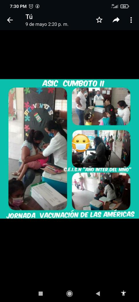 Mel1ladera's tweet photo. @MPPEDUCACION @Aymaraguiar @yuraimareyes8 En el CEIS AÑO INTERNACIONAL DEL NIÑO TERRITORIO PUERTO CABELLO SEGUIMOS EN LA JORNADA DE VACUNACIÓN (COVID-19) AMOR Y SALUD SUEÑO DE NUESTRO GIGANTE..LOS SIMONCITOS🤩👍 https://t.co/O0srMkTYpp