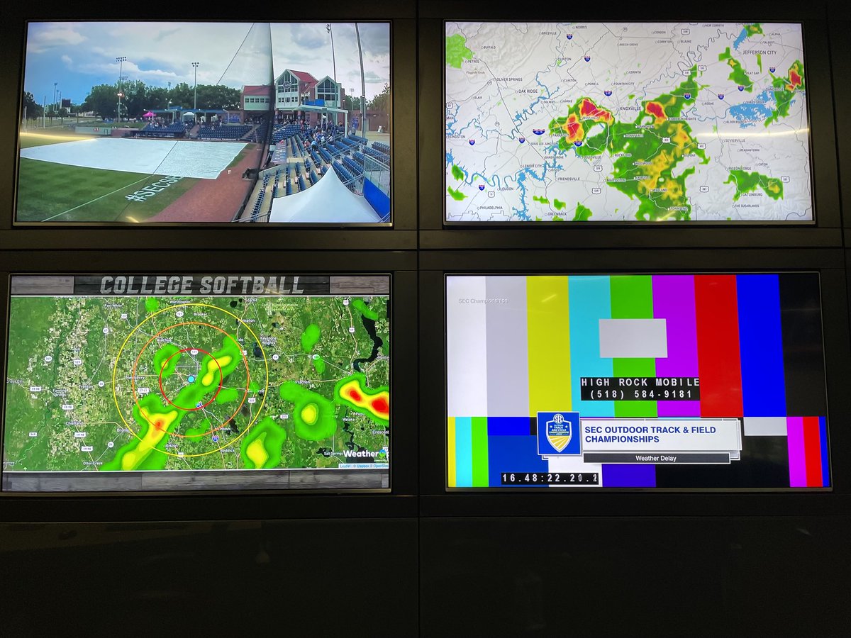 ESPNDari's tweet photo. NOT exactly what you want to see when youβre hosting a late #SECNow revolving around outdoor sports! β¦@SECNetworkβ© #BreakfastAtWork https://t.co/XIXZw6LNvL