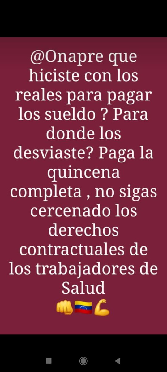 Iraima_brb's tweet photo. Los trabajadores del sector salud exijimos nuestros pago ya no jueguen con el salario del trabajador eso se respeta https://t.co/6WD5K4vUOE
