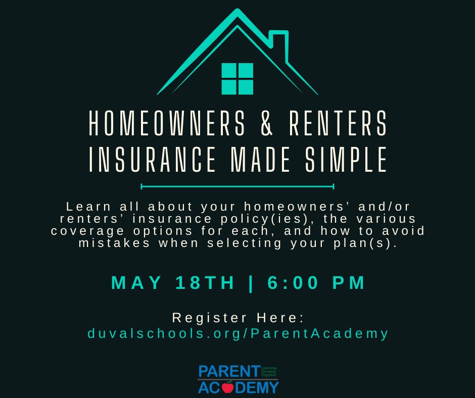 BE PREPARED! Join us to learn more about your renters' and/or homeowners' policy(ies) in this VERY informative class. Bring your questions!
bit.ly/3w92xOL