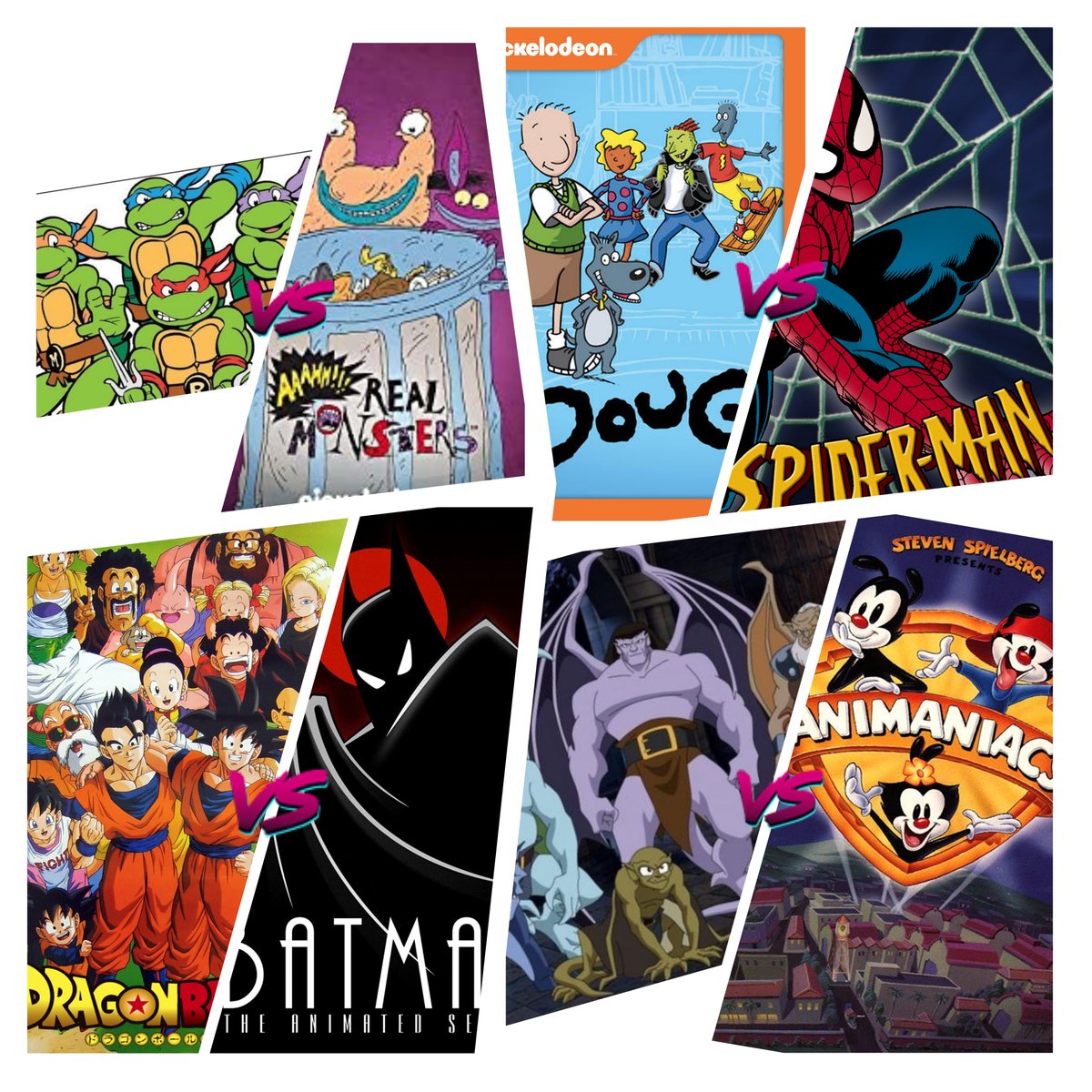 MoralCombatPod's tweet photo. POLLS ARE OPEN! Come vote for the #90s #Cartoon

#TMNT vs #AahRealMonsters
#Doug vs #SpiderMan
#Gargoyles vs #Animaniacs
#Batman vs #DragonballZ

https://t.co/3izpZeWkez

#indiepodcast #PodernFamily #comedy #podnation #podcast #animation #animated #cartoons https://t.co/RCEVby1C2U