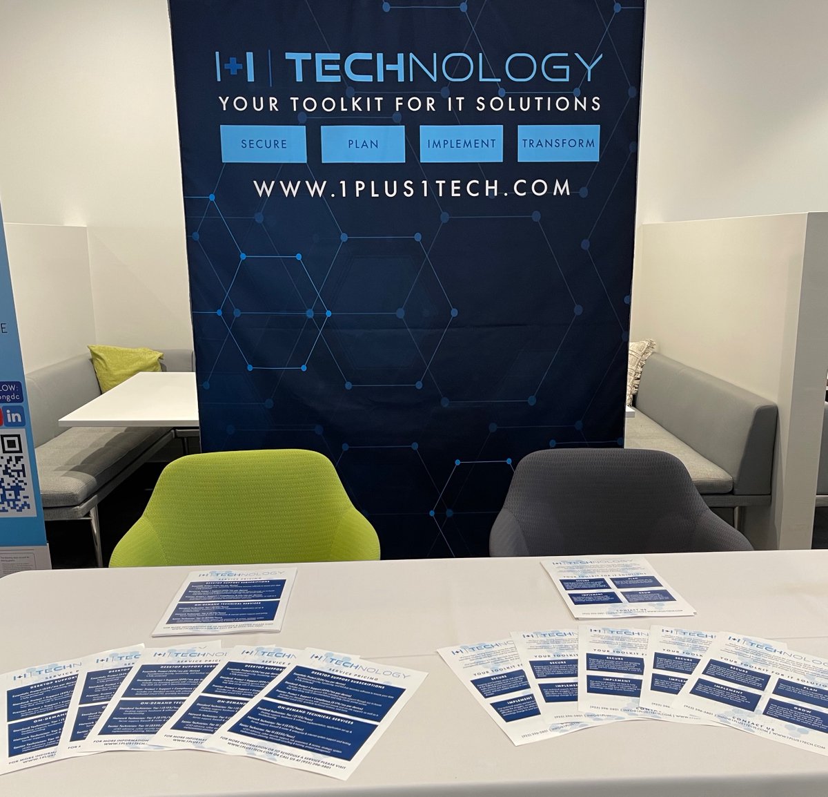 1plus1tech's tweet photo. Great to be part of the @PleasantonChamb Chamber of Commerce Spring Tradeshow Mixer this week. Saw old friends and made new connections, discussing their IT and cybersecurity needs. To improve technology at your company visit https://t.co/rq3EtIYsYo #ITservices #cybersecurity https://t.co/CxlC4U9Uhm