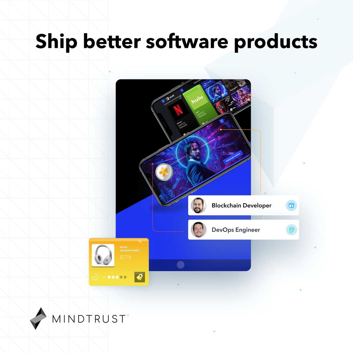MindTrustHQ's tweet photo. We help product leaders ship software users love, in record time (without full-time hires). What do you want to create?

#TAAS #Teamsasaservice #productleaders #appdevelopment https://t.co/dayqjirEfy