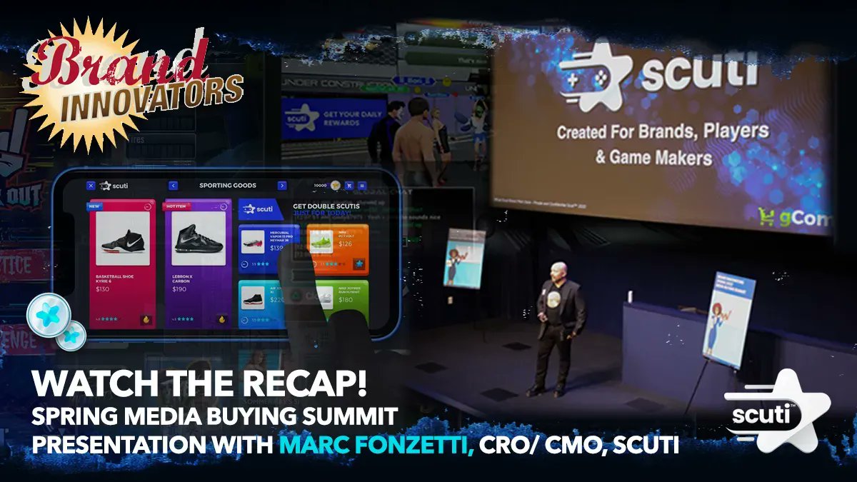 ScutiStore's tweet photo. Meet Scuti, a player rewards marketplace created for #gamedevelopers, #brands, and #gamers!

Shop inside #videogames. Earn rewards. Support devs. Buy awesome products.

Watch our @BrandInnovators Spring Media Buying #BISummit to learn more: https://t.co/v4Pt6qzo3I https://t.co/HBxpFRuop0