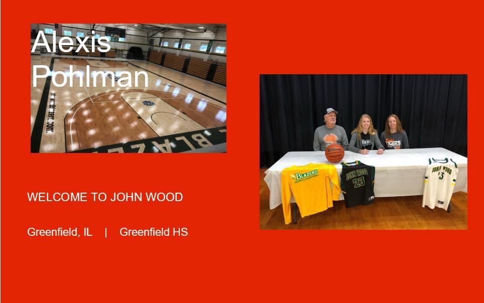 JWCCBlazersWBB's tweet photo. 💚💛 Today we kick off our 2023 signing class. We are excited to announce the addition of @acpohlman14 from Greenfield HS. Alexis is a 5’ 8” guard who we know will be able to make an impact right away and comes from a great program! #2023signingclass https://t.co/kGi0p6tCcw