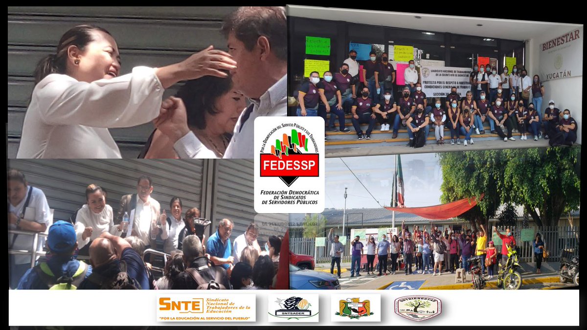 #ParoNacional 
La @FEDESSP se solidariza con la lucha emprendida por nuestros compañeros del <a href="/CENBIENESTAR/">sntbienestar</a> por el Respeto y Cumplimiento de sus Condiciones Generales de Trabajo.
"Por la Dignificación del Servicio y sus Trabajadores”
<a href="/agusaviles1/">Agustín Avilés</a> <a href="/marudavalos29/">Maru Dávalos</a> @SNTSADER <a href="/SNTSCT/">EDUARDO CARDENAS</a>