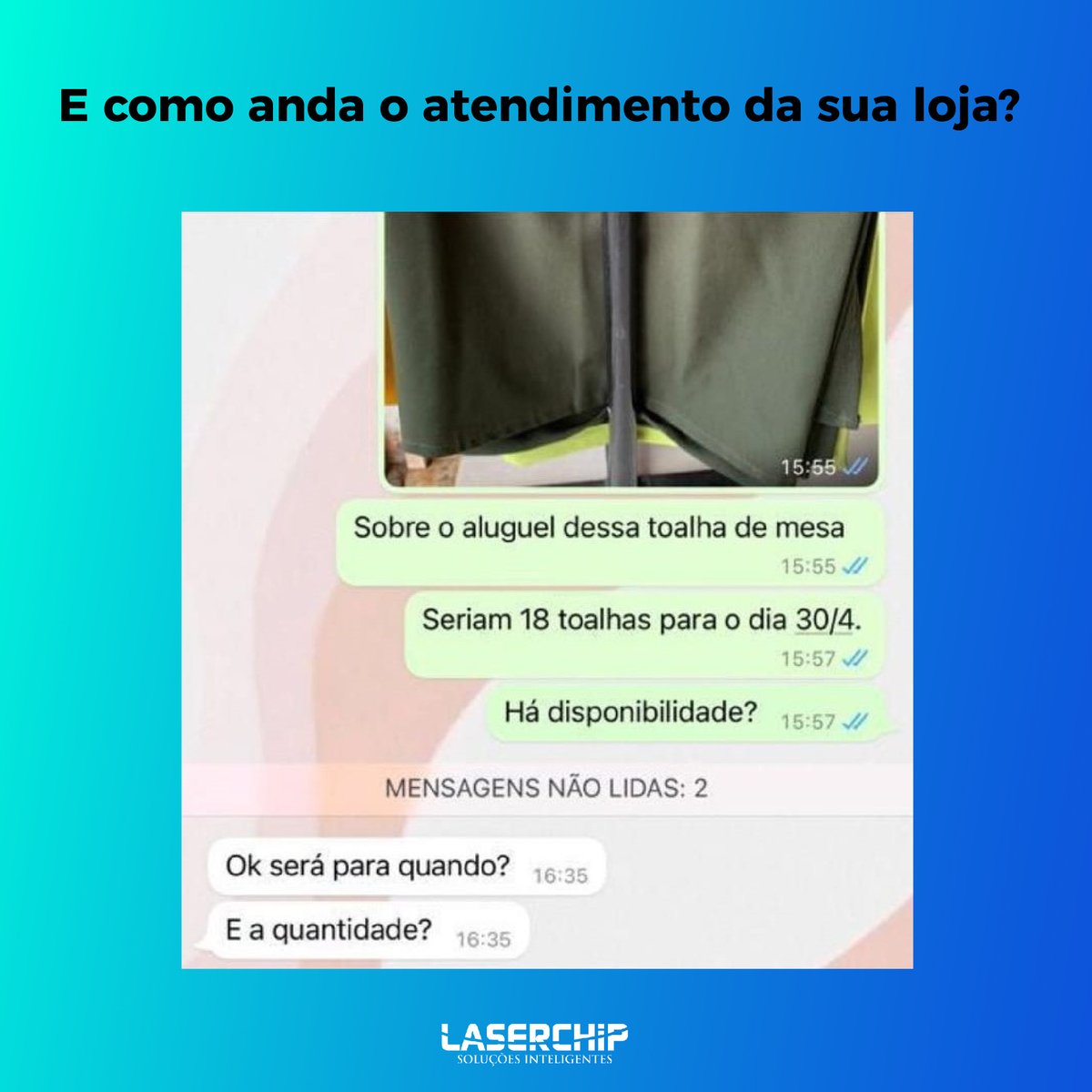 laserchiprj's tweet photo. O seu negócio pode estar falhando no principal ponto da sua empresa: comunicação e relacionamento com o cliente 😰

#repost @rodrigofbecker

#laserchip #ecommerce #empreendedorismo #atendimento #consultoriademarketing #venda https://t.co/Bih9caG14r