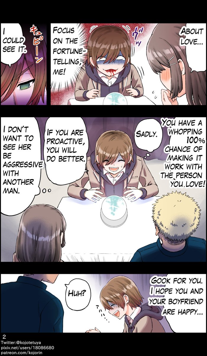 I divined the girl I love. 